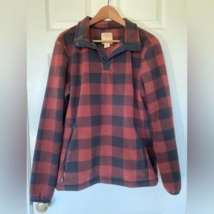 Telluride Clothing Company Red Plaid Sweater - Large